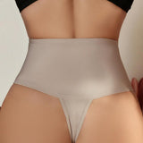 Shapewear Control Panties With Hook And Eye Closure And Thong Design