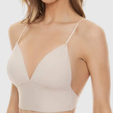 Women's Backless Bra Wire-Free U-Shaped Low Back