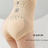 Women's Negative Ion Shaper Panty Breathable Hole Traceless Butt Lifter Underwear