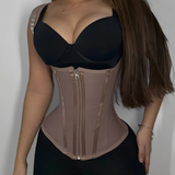 Sorelyne® Hourglass Corset Zipper Hook and Eye Double Compression Tummy Control Waist Trainer