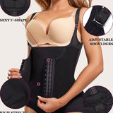 Women's Waist Trainer Bodysuit Tummy Control Slim Cincher Open Bust Shapewear
