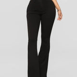 Fashion High Waist Hip Lift Slim Washed Flared Jeans