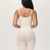 Body Shaper Ribbed Seamless Tummy Control Mid Thigh Bodysuits