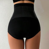 Women's Magnetic Therapy Warm Uterus Panties Seamless High Waist Abdomen Control Briefs