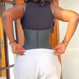 29 Steel Bone Hook And Zip Waist Trainer Tummy Control Cincher Corset