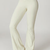 Crossover High Waist Hip Lift Quick Dry Yoga Flared Pants