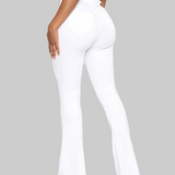 Fashion High Waist Hip Lift Slim Washed Flared Jeans