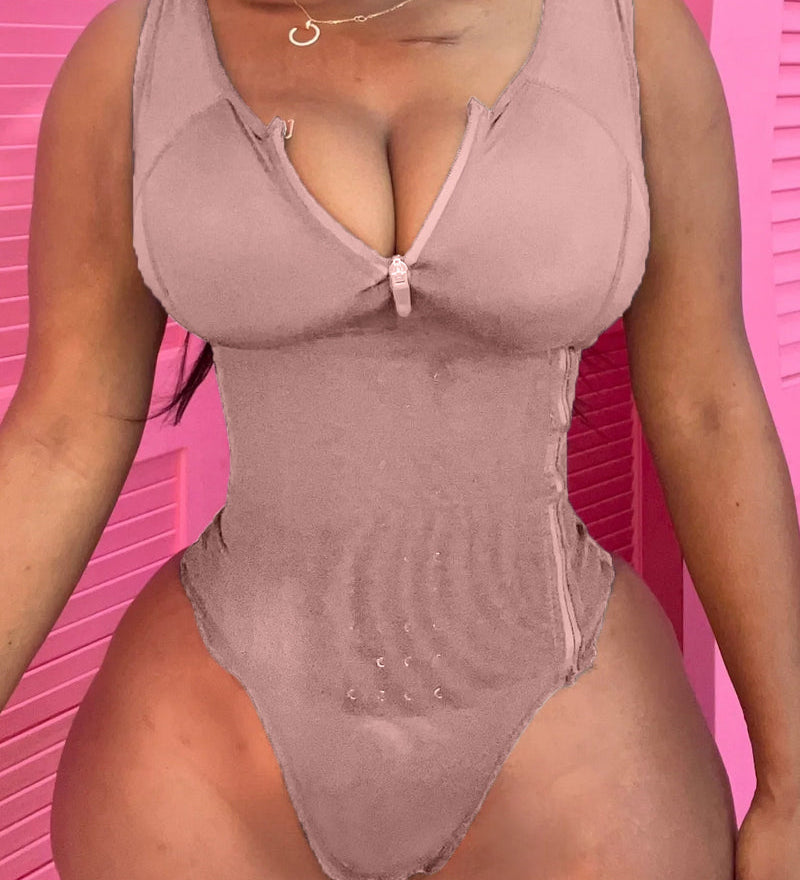 Sorelyne® Waist Cinching Tummy Control Jumpsuit Waist Trainer Shapewear