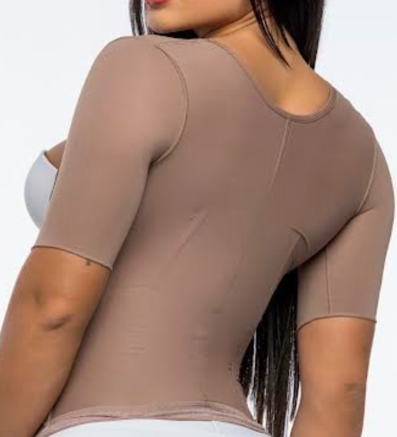 Sorelyne® Women Compression Waist Trainer Tank tops Under Bust with Short Sleeves