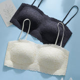 Women's Strapless Lace Non-slip Seamless Wireless Tube Top Bra