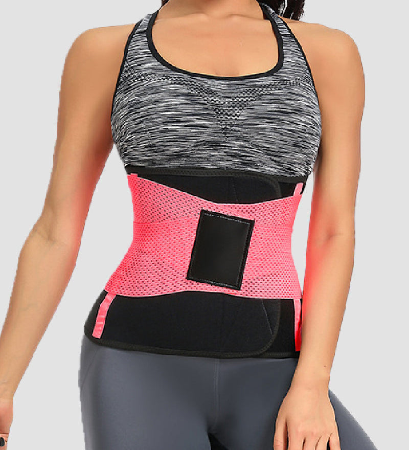 Working Out Sweat Waist Trainer Tummy Control Back Support Wrap Belt Corset