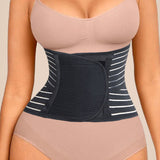 Women's Sticky Lumbar Support Waist Trainer Hollow Out Breathable Adjustable Corset
