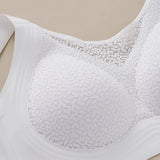 Women's Wireless Lace Anti-Sagging Bra Minimizer Thin Breathable Plus Size Underwear