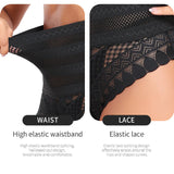 Splicing Lace Hollow High Waist Shapewear Panty Butt Lifter Slimming Thong