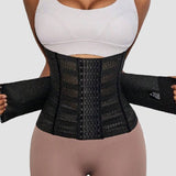 Hollow Breathable Double Belt Waist Trainer Tummy Control Slimming Sports Corset