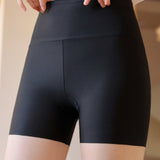 High Waisted Shaping Shorts Hip Lifting Ice Silk Seamless