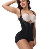 Sorelyne® Seamless Mesh Splicing Firm Control Shapewear Open Bust Butt Lift Bodysuit