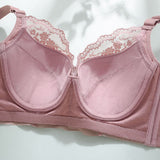 Women‘s Sexy Push Up Soft Wire Bra Breathable Thin Anti-Sagging Lace Bralette