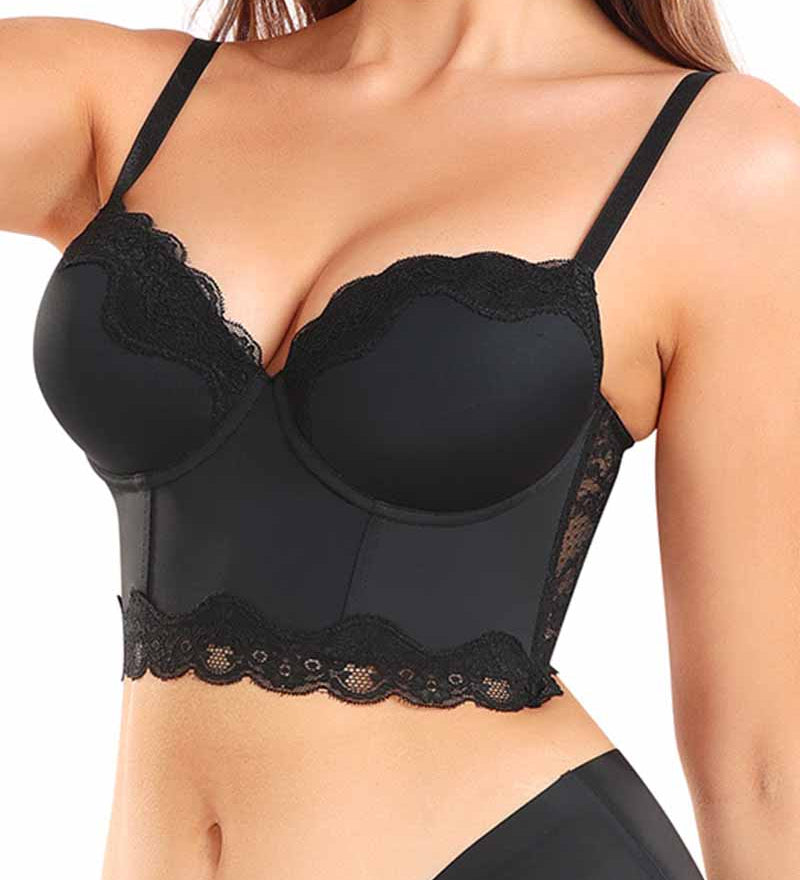 High Support Body Sculpting Lace Back Bra