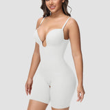 Sorelyne® Women's U Plunge Strapless Tummy Control Bodysuit Low Back Built In Bra Shapewear