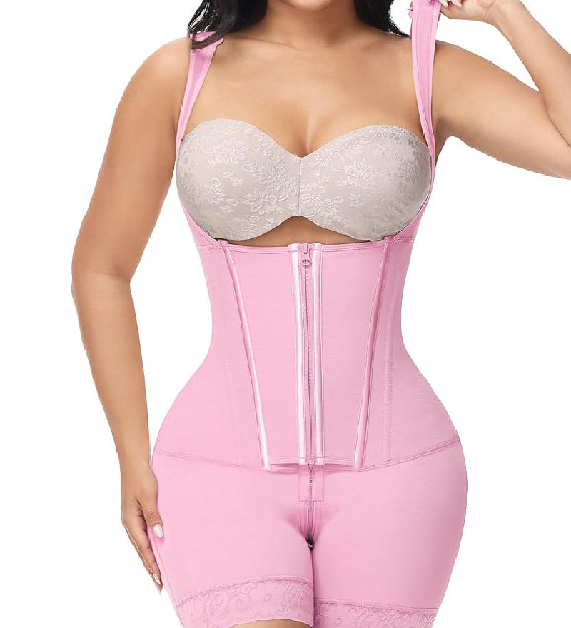 Sorelyne® High compression Front Zipper Mid Thigh Shapewear