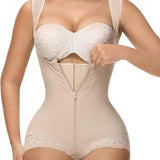 Sorelyne® Leopard High Compression Open Bust Tummy Control Body Shaper