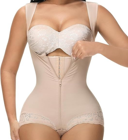 Sorelyne® Leopard High Compression Open Bust Tummy Control Body Shaper
