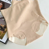 Women's Seamless High Waist Tummy Control Non-rolling Shapewear Panties