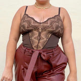 Sculpting One Piece Lace Shapewear Bodysuits