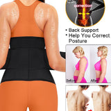Women's Sweat Weight Loss Sports Waist Trainer Belly Shaping Sauna Corset Girdle