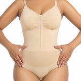 Seamless Tummy Control Shapewear Zipper Bodysuit
