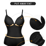 Sorelyne® Women's Smooth Push Up Tummy Control Thong Sleeveless Bodysuit Shapewear