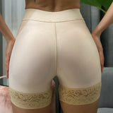 Butt Lifting Shapewear Hook Zipper Closure Tummy Control Shorts