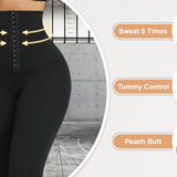 High Compression Butt Lifting Wide Waistband Shaper Leggings