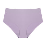Women's Seamless Ice Silk Breathable Comfortable Triangle Mid-waist Panties