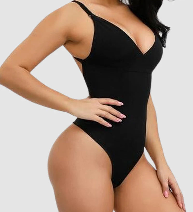 Seamless Tummy Control Bodysuit Butt Lifter Thong Backless Body Shaper