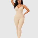 High Compression Front Zip Full Length Bodysuit Shapewear