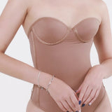 Sorelyne® Sexy Back Lace-up Thong Seamless Skinny Bodysuit