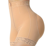 Sorelyne® Mid Waist Tummy Control Front Zipper High Compression Butt Lifter Shaper Girdles Shorts