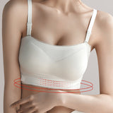Invisible Strapless Double Side Buckle Bra Non-slip Lace Edge Bandeau Bralette