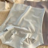 Ice Silk Seamless Tightening Waist Panties Hip Lift Breathable Shaping Briefs