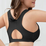 Sorelyne® Women Front Closure Brassiere Sports Bra High Support-Black