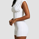 Detachable Corset Hourglass Waist Cincher Playsuit Two-Piece Set