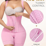 Sorelyne® High compression Front Zipper Mid Thigh Shapewear