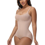 Sorelyne® Sexy Seamless Jacquard Bodysuit Tummy Control Spaghetti Strap Shapewear