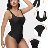 Sorelyne® Seamless Tummy Control Thong Shapewear Backless Square Neck Tank Tops Body Shaper
