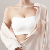 Invisible Strapless Double Side Buckle Bra Non-slip Lace Edge Bandeau Bralette