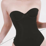 Sorelyne® Sexy Back Lace-up Thong Seamless Skinny Bodysuit