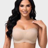 Strapless Non-slip Wireless Bra Padded Push Up Bra