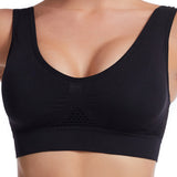 Women's Hollow Out Anti-Sagging High Support Sports Bra Breathable Yoga Top Bras